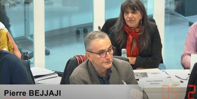 Pierre Bejjaji, au conseil métropolitain de Grenoble-Alpes Métropole, septembre 2022