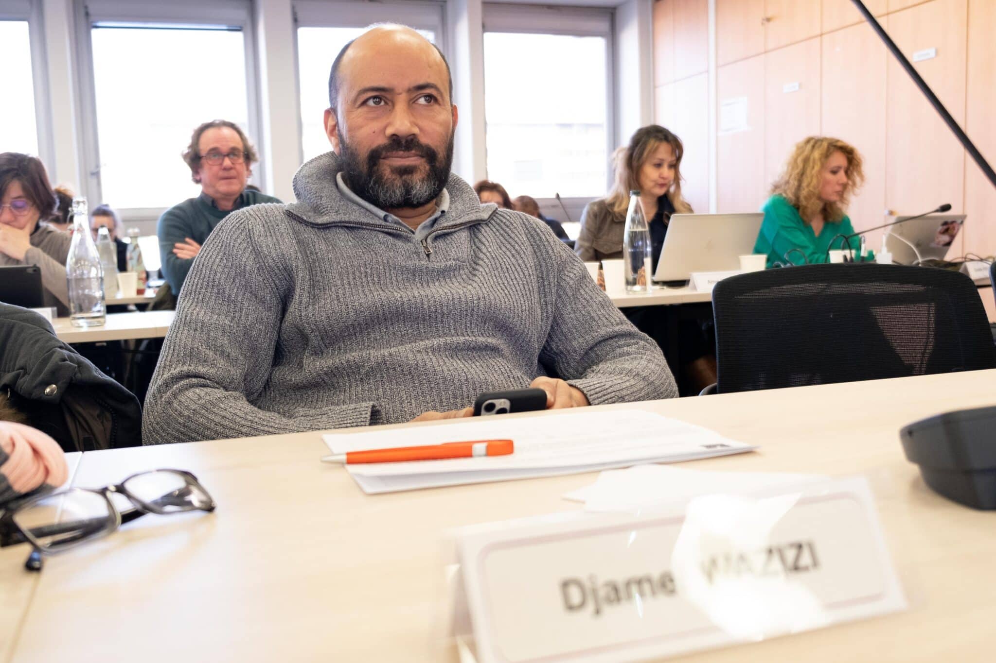 Djamel Wazizi, Conseiller municipal délégué dans le Quartier de l'école Elisée Chatin lors du conseil municipal du 30 janvier 2023.