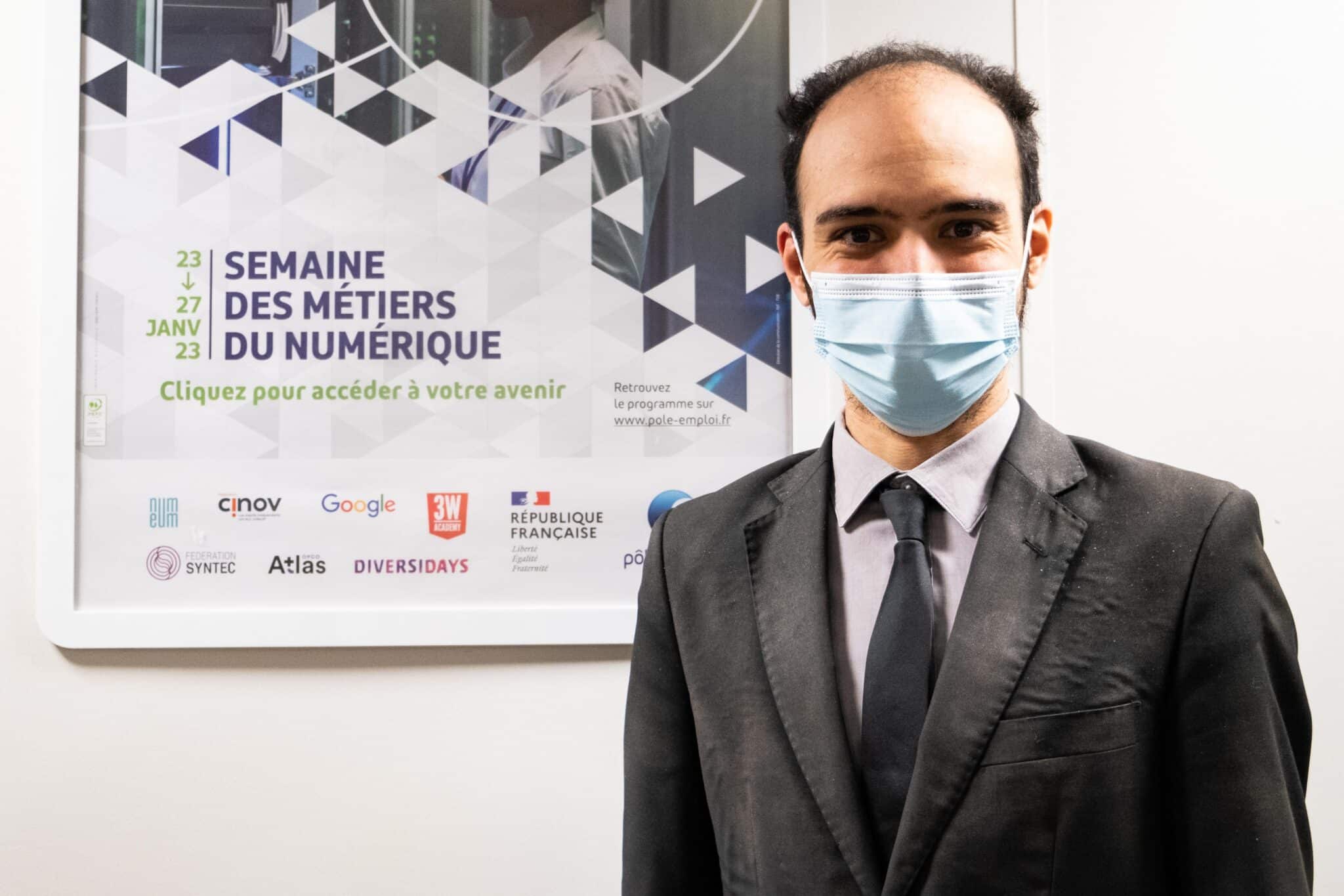 Samy Sisaid, sous-Préfet à la relance présent lors de l'opération de recrutement d'Econocom pendant la semaine des métiers du numérique.