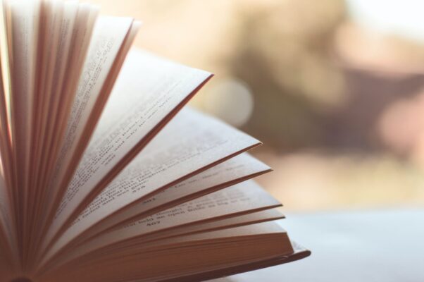 Chaque participation à Deux vives voix peut venir avec un livre de son choix et, après le spectacle, le lire en public et l'offrir à un autre spectateur. © Caio (Pexels)
