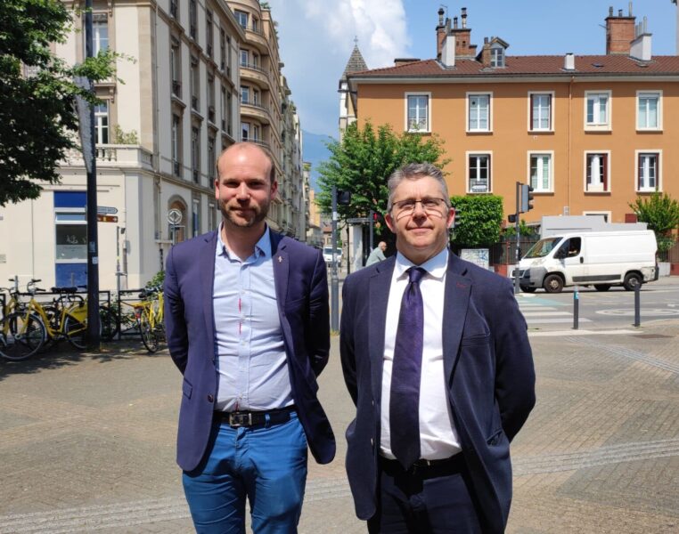 Sylvain Laval, président du Smmag et Christophe Ferrari, président de la Métropole de Grenoble