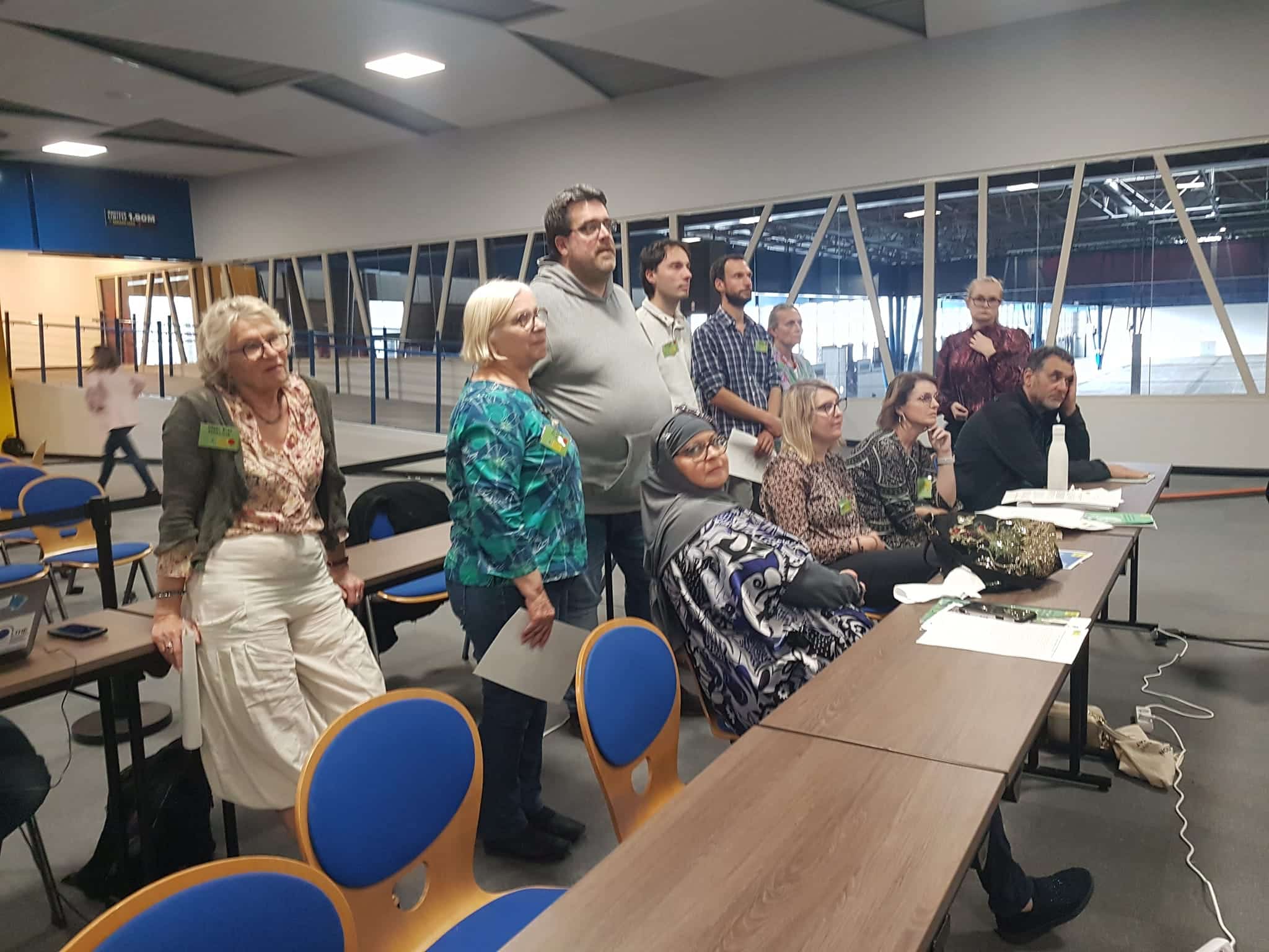 Une partie des conventionnels ont assisté, sur place, au conseil métropolitain extraordinaire de Grenoble-Alpes Métropole, dédié au vote des propositions de la convention citoyenne métropolitaine pour le climat, Grenoble, Alpexpo, vendredi 28 avril 2023 © Séverine Cattiaux - Place Gre'net