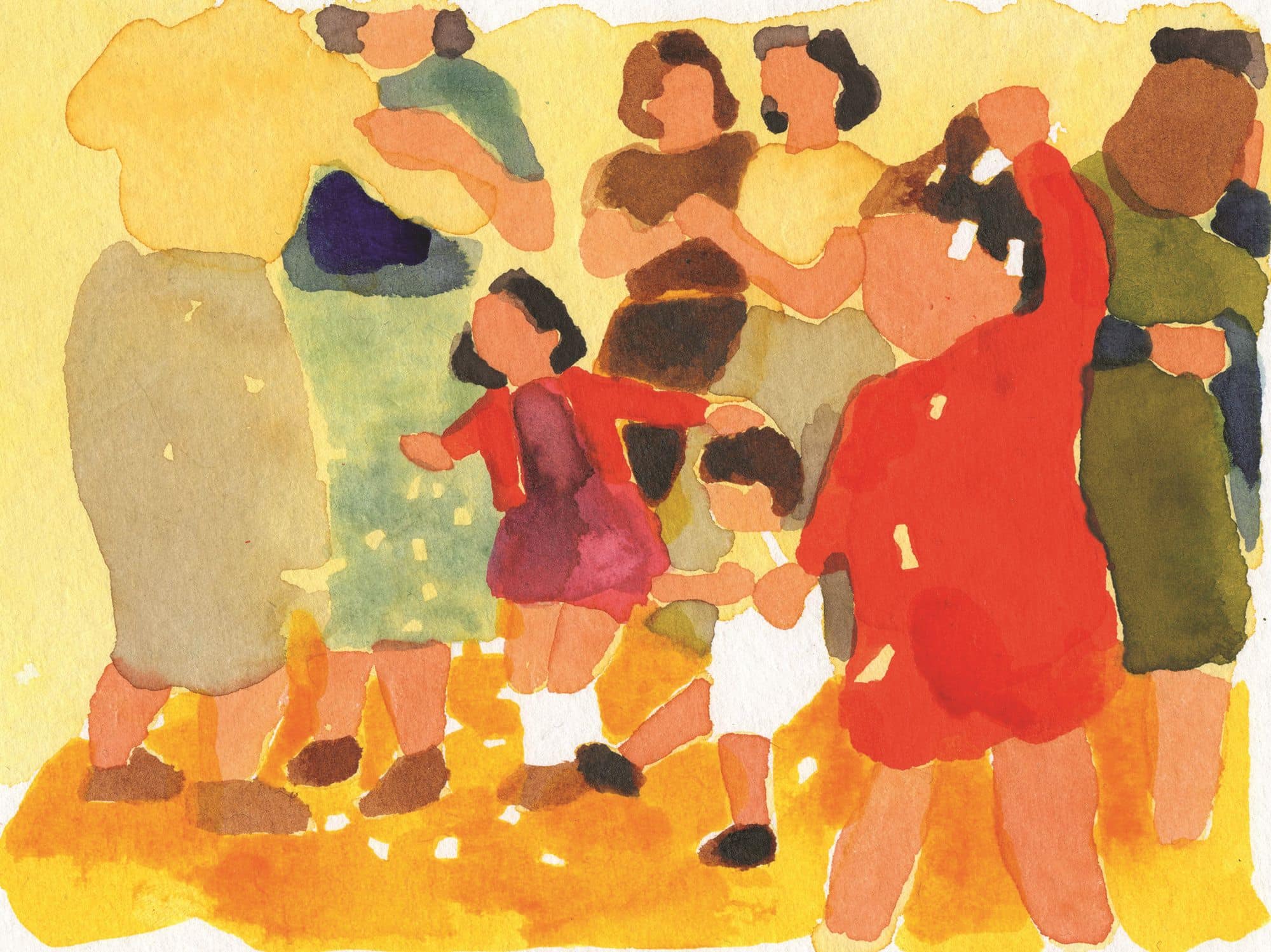 L'une des forces de l'exposition ? À (h)auteur d'enfant introduit de la couleur et de la beauté pour raconter une période sombre de notre histoire. Ici, les années de rationnement. © Clarisse Lochmann
