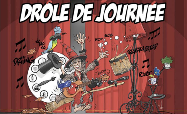 Entre musique, marionnettes et comédie, Drôle de journée est une pièce mise en scène et jouée par Thierry Dupuis. ©Noy'art Festival