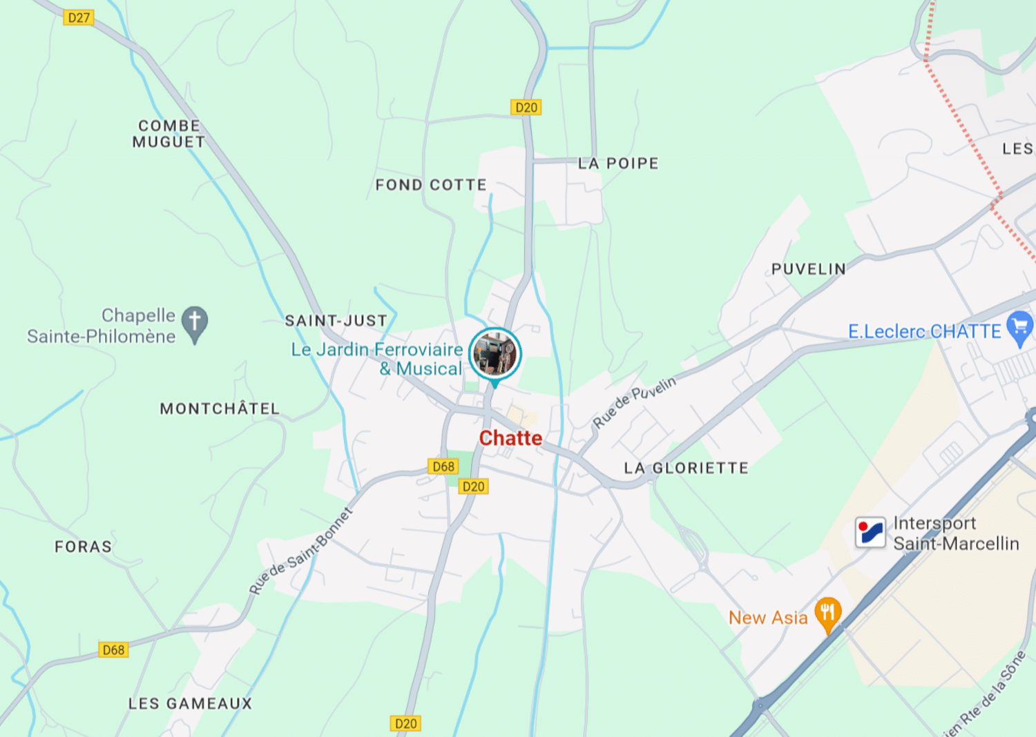 Nouvelle rixe ultra-violente entre une quinzaine d'individus à Chatte. © Google Maps