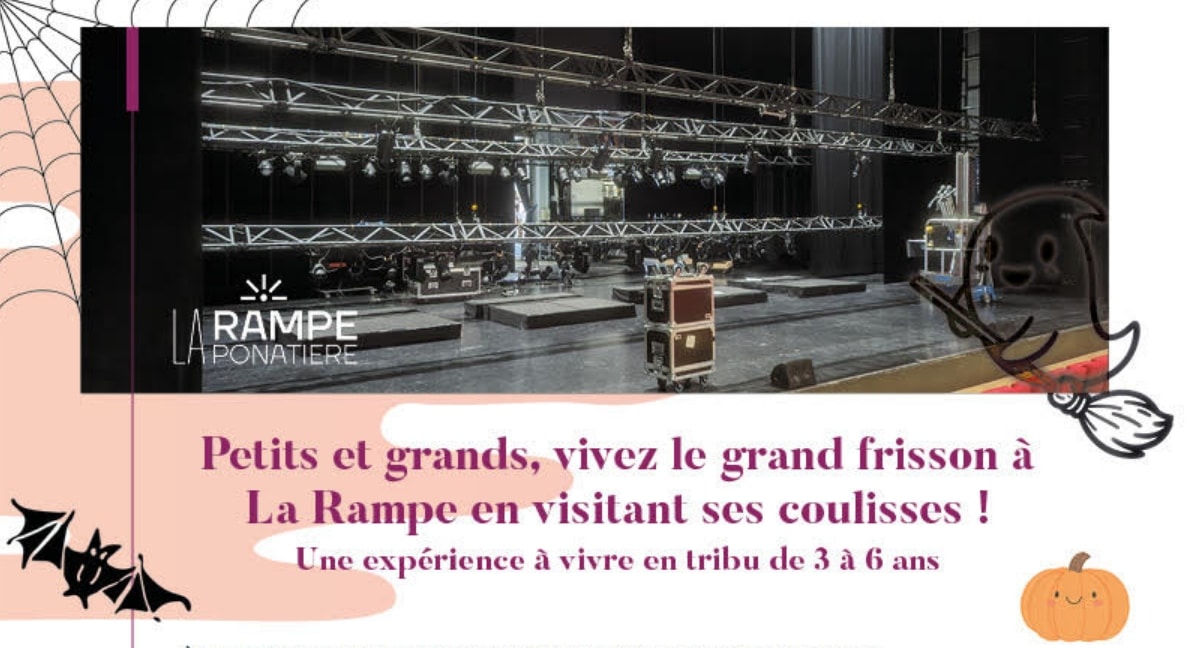 Les enfants de 3 à 6 ans pourront visiter les coulisses de La Rampe pour Halloween, le 24 octobre 2024. ©La Rampe
