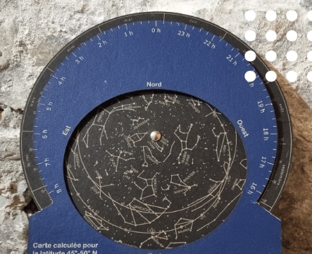 Les enfants pourront fabriquer ce genre de carte du ciel étoilé. ©La Casemate