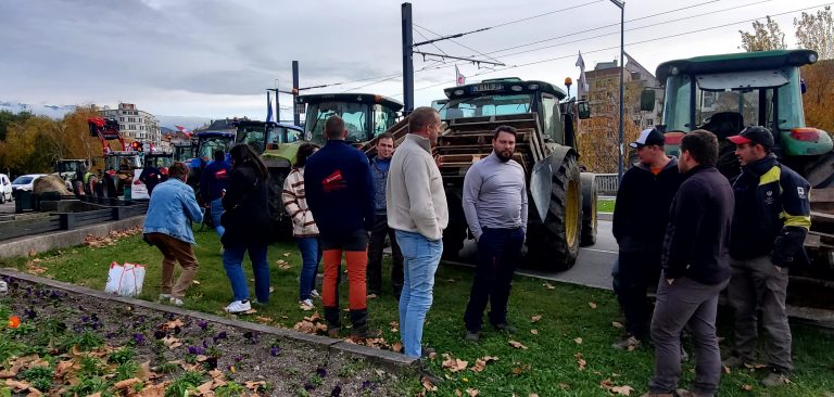 Manifestation agriculteurs Mercosur © Morgane Poulet Place Gre'net