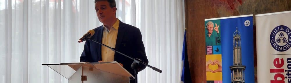 Eric Piolle a prononcé ses voeux à la presse le 31 janvier 2025. © Morgane Poulet - Place Gre'net