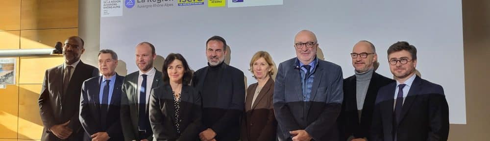 Lancement de l'étude de préfiguration du Serm (Service express régional métropolitain) de l'aire grenobloise, projet consistant à mettre en place un véritable RER et des services de transports associés, lundi 20 janvier 2025. © Séverine Cattiaux - Place Gre'net