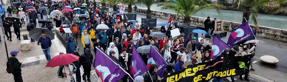 Bloquons tout : manifestation du 13 septembre 2025 à Grenoble. © Joël Kermabon - Place Gre'net