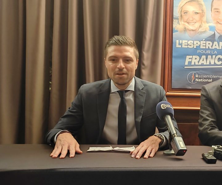 Le candidat RN aux municipales de Grenoble Valentin Gabriac présente son plan "Grenoble en ordre" dédié à la sécurité