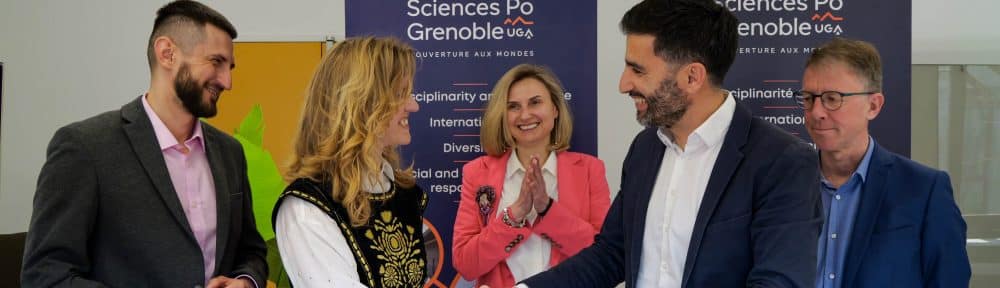 Adhésion de Sciences Po Grenoble à la Coalition mondiale des études ukrainiennes. © Sciences Po Grenoble-UGA