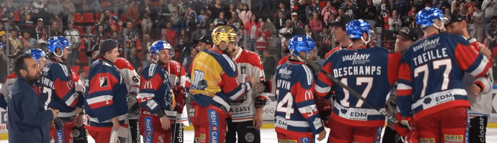 La fin du match des Brûleurs de Loups contre les Boxers de Bordeaux. © Compte Facebook des Brûleurs de loups/