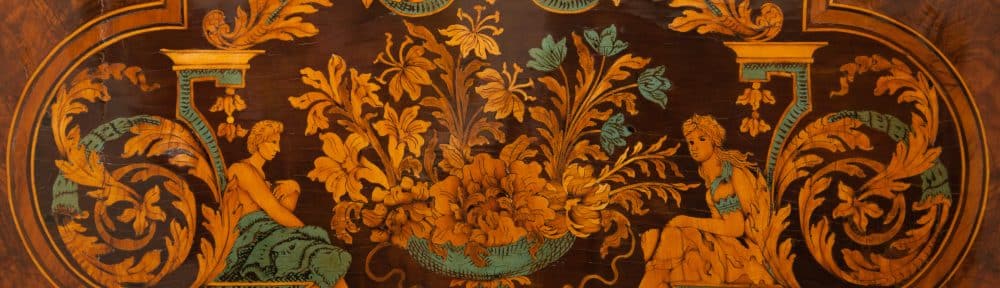 Thomas Hache, armoire en placage de bois indigènes, v. 1695. © J-M. Blache