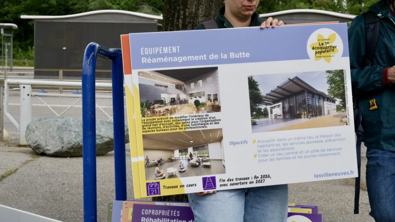Échirolles : les habitants découvrent les chantiers du renouvellement urbain d’Essarts-Surieux