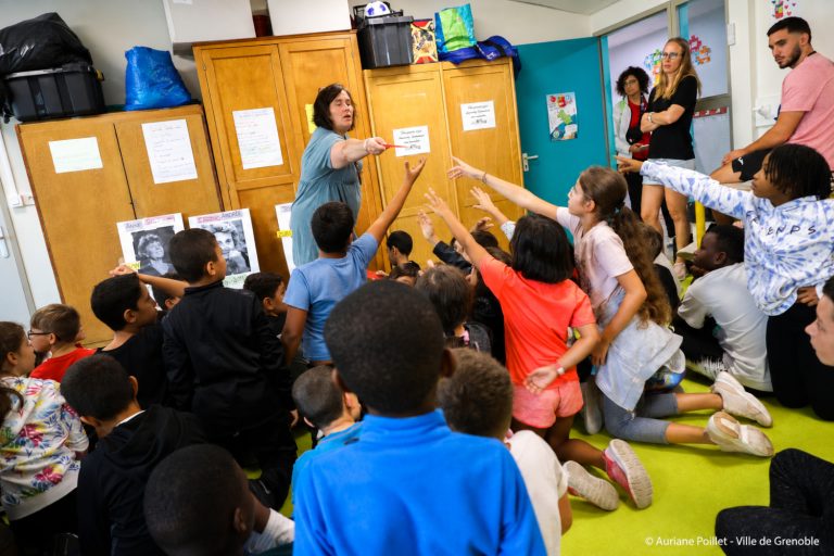 Rentrée des classes à l'école Flaubert de Grenoble. © Auriane Poillet - Ville de Grenoble