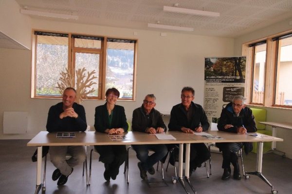Signature de la convention du renouvellement du label Forêt d’exception Grande Chartreuse. © C.Tain - ONF