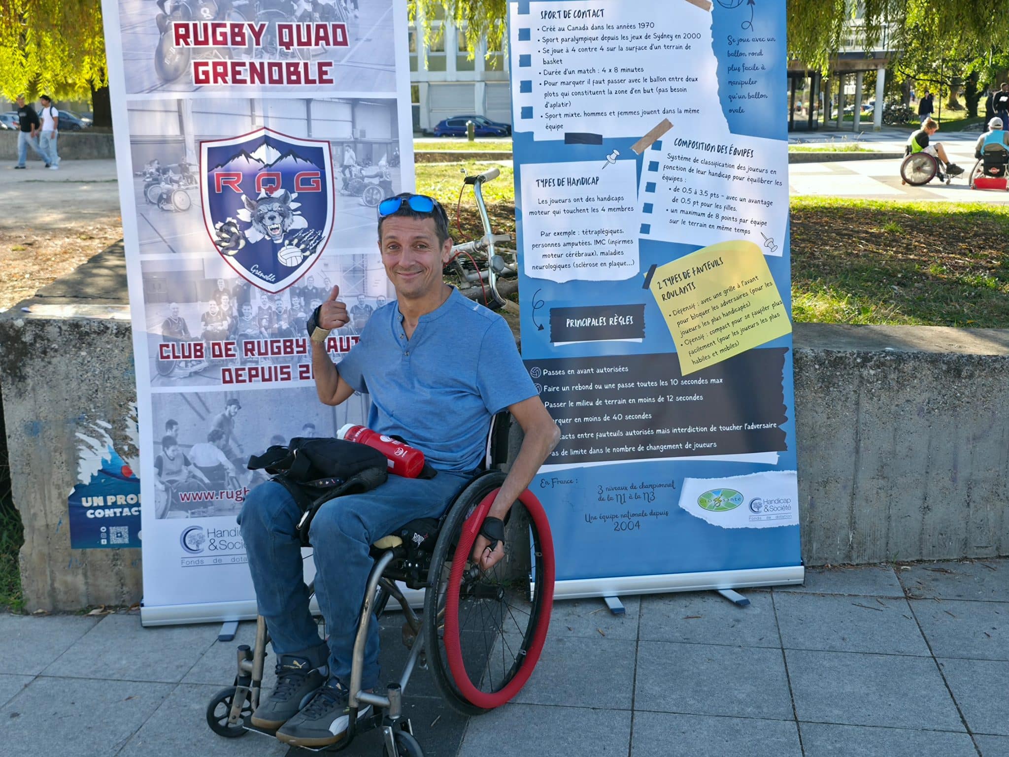 Michel Campione, président du Rugy quad Grenoble. © Joël Kermabon - Place Gre'net