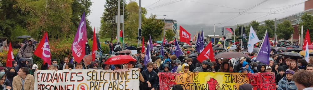 Mouvement des lycéens (et des étudiants) : plusieurs milliers de personnes ont de nouveau manifesté dans les rues de Grenoble