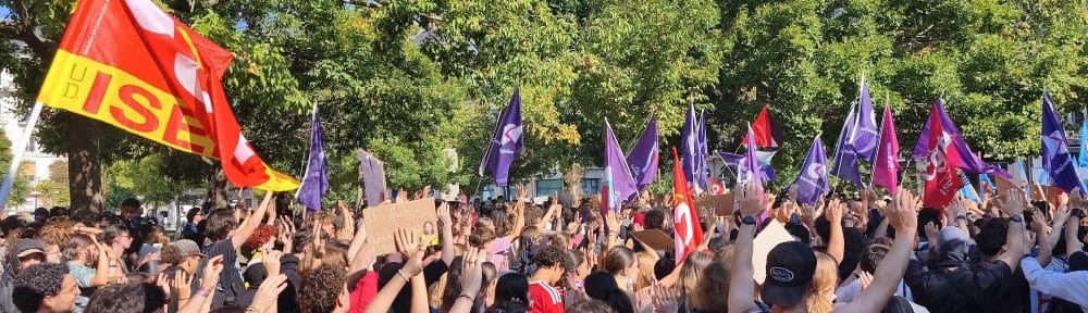 La manifestation des lycéens du 6 octobre, soutenue par les syndicats, a fait le plein dans les rues de Grenoble