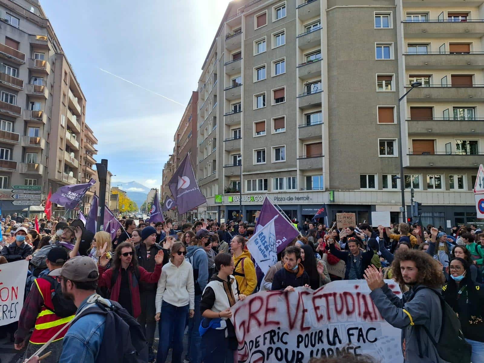 Manifestation du 22 octobre 2026 à Grenoble. DR