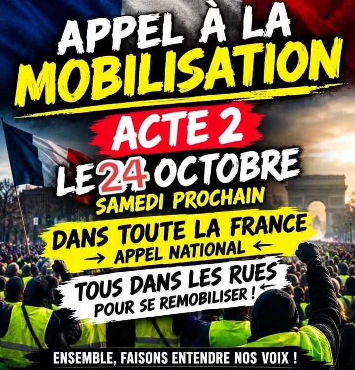 Le tract des Gilets jaunes diffusé sur les réseaux sociaux pour l'acte II de leur mobilisation. Page Facebook de Gilets Jaunes France.