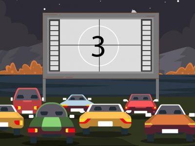 un drive-in à l'américaine, une première pour l'aéroport de Grenoble. (c) Briève Isère
