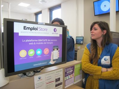 La numérisation des services toujours au cœur de la stratégie de Pôle emploi en 2019. © Séverine Cattiaux - Place Gre'net