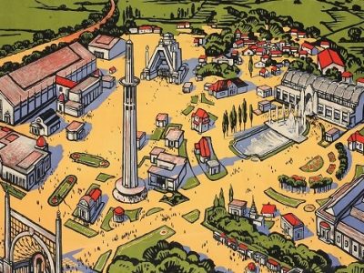 Affiche Chemins de fer Lyon Méditerranée. Exposition internationale de la Houille blanche et du Tourisme, maioctobre 1925, signée Roger Broders, Paris 1925, coll. Musée dauphinois