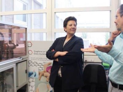 La ministre Frédérique Vidal a visité les laboratoires de recherche grenoblois.