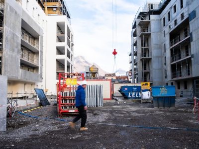 Chantier rue Marx Dormoy, St Bruno.
