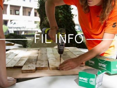 Fil Info service civique jeune perceuse bricolage