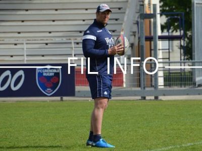 Dewald Senekal entraîneur des avants du FC Grenoble rugby de l'été 2017 à l'été 2019.