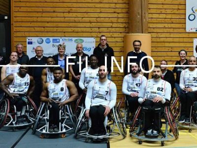 Joueurs du Meylan Grenoble handibasket, en mars 2019. © Meylan Grenoble handibasket