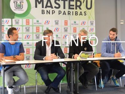 Conférence de presse de présentation du Master'U, tournoi international de tennis universitaire à Seyssins, 31 octobre 2018.