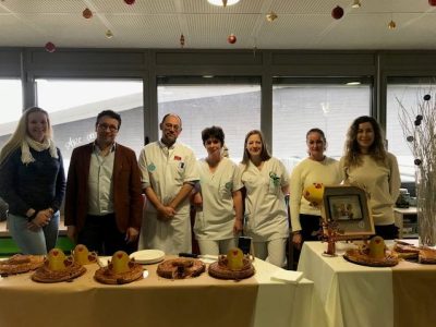 La Talemelerie au CHU Grenoble-Alpes pour une distribution de galettes des rois. © Local RP