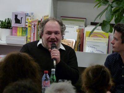 Mathias Énard à la librairie Le Square. © Adèle Duminy
