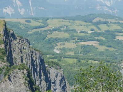 Vue du belvédère du Grand Balcon lors du lancement du petit train de la Mure le 20 juillet 2021 (c) Ilan Khalifa--Delclos | Place Gre'net