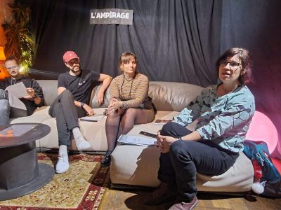 Les équipes de L'Ampérage ont présenté la saison musicale à venir, le 26 septembre 2024. ©Morgane Poulet - Place Gre'net