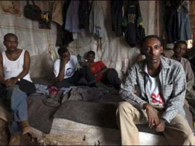 Des Érythréens dans un camp de réfugiés en Éthiopie. DR