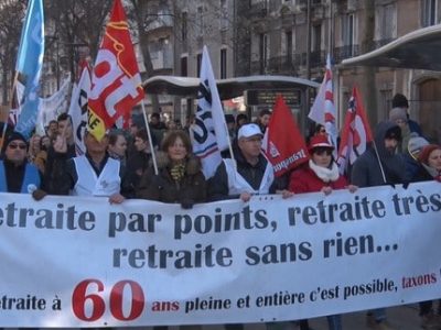 UNE manifestation retraites