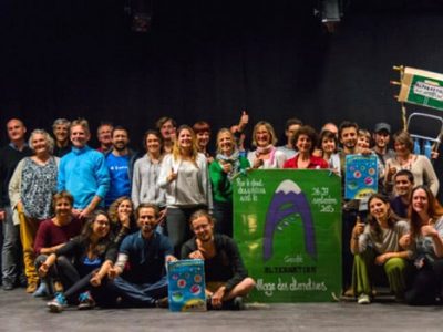 Charlotte Combeau et le collectif Alternatiba Grenoble. DR