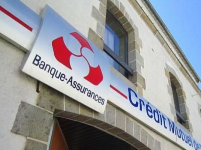 Enseigne Banque-Assurances Crédit Mutuel. DR