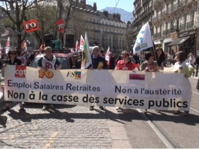 Manifestation contre l'austérité © Joel Kermabon - placegrenet.fr