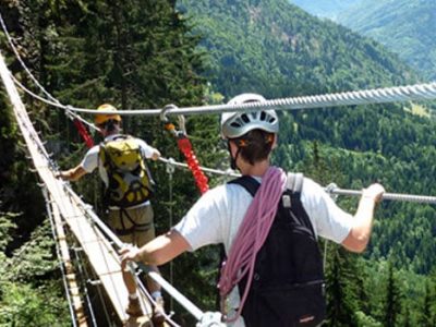 Via ferrata de la cascade de la Fare. © OT Vaujany