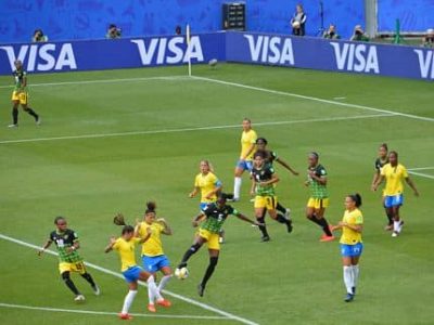 Match de Coupe du monde Brésil-Jamaique (3-0) au stade des Alpes le 9 juin 2019. © Laurent Genin