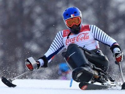 Frédéric François, triple médaillé paralympique aux Jeux de PyeongChang. © Twitter France paralympique