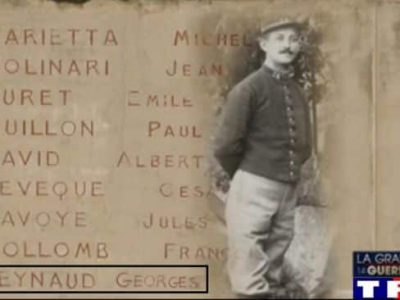 Le cimetière de Domène s'apprête à expérimenter une application de géolocalisation des anciens combattants morts pour la France.Photo extraite du film pour JT de TF1 de novembre 2014. Film réalisé par Michel Izard et Pierre Bourgeat pour TF1 et pour le Souvenir Français.