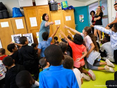 Rentrée des classes à l'école Flaubert de Grenoble. © Auriane Poillet - Ville de Grenoble